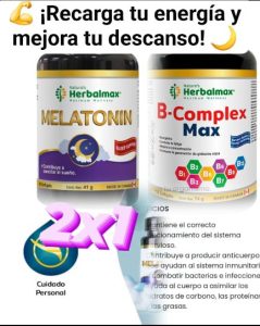 SUPER COMBOS 2X1 MELATONIN X 60 + B COMPLEX X 100